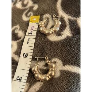 925 sterling silver  1 inch z214 earrings hoops cute